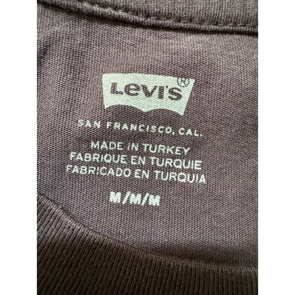 Levis Graphic T-Shirt Mens Medium Black Cactus Desert Western Short Sleeve